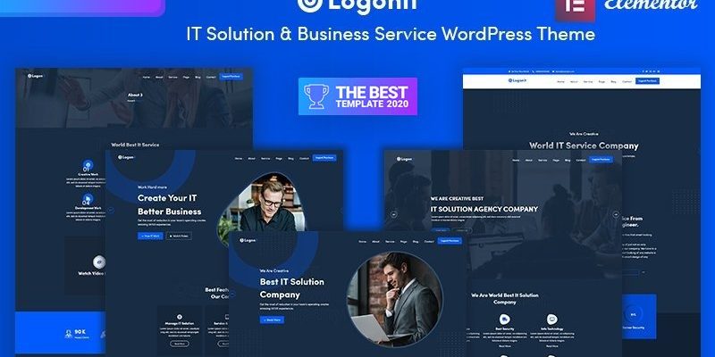 Logonit - адаптивная тема WordPress для ИТ-решений и бизнес-услуг